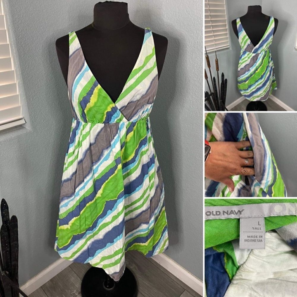 3 for $20 Navy casual sundress - L - Tall